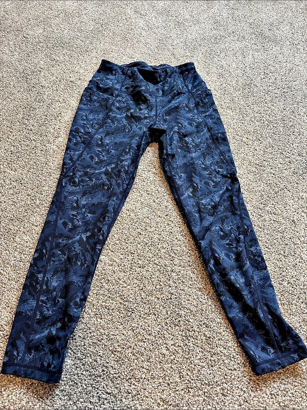 Lole Abstract Pattern size L Leggings in Blue
